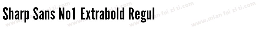 Sharp Sans No1 Extrabold Regular字体转换